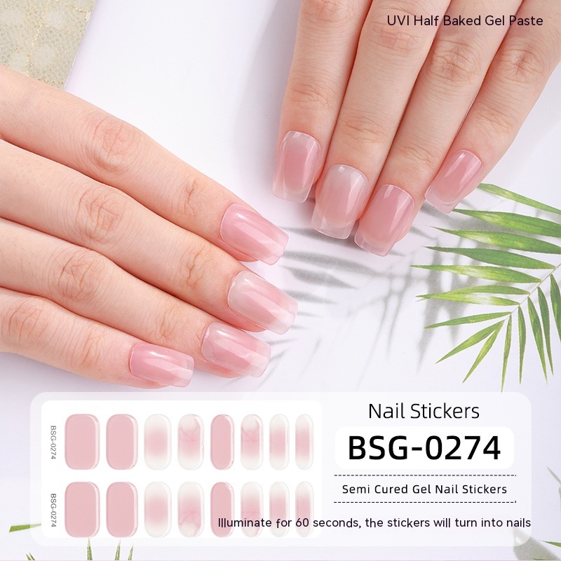 Pink Ombre — Semi-Cured Gel Nail Strips